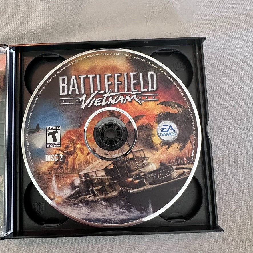 Battlefield Vietnam PC CD-ROM Big Box EA Games 2004 Complete w Manual