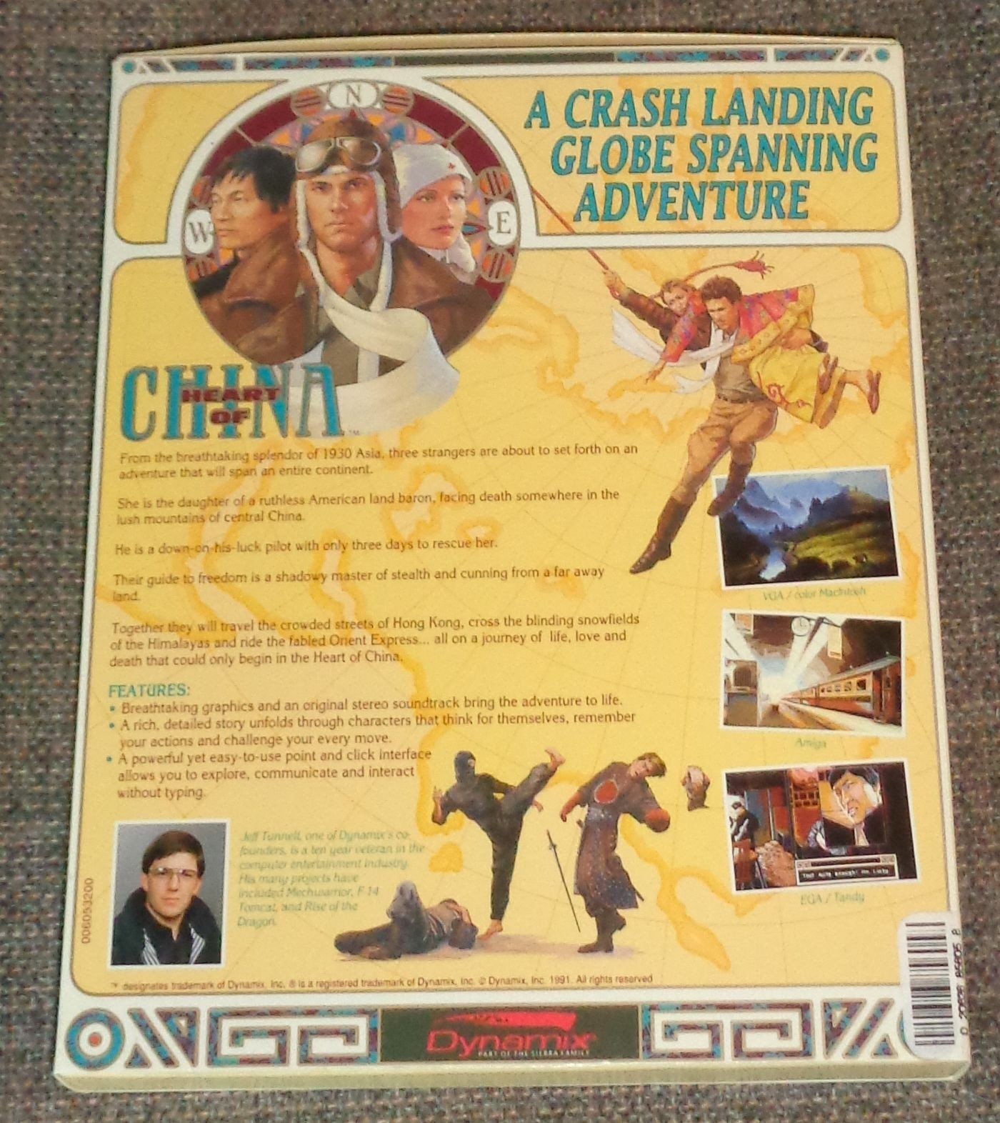 Heart of China – Vintage Sierra/Dynamix Computer PC Game, 256-Color Complete CIB