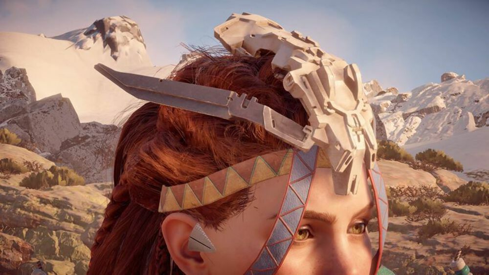 Aloy’s headpiece from Horizon Zero Dawn, Banuk Ice Hunter headdress