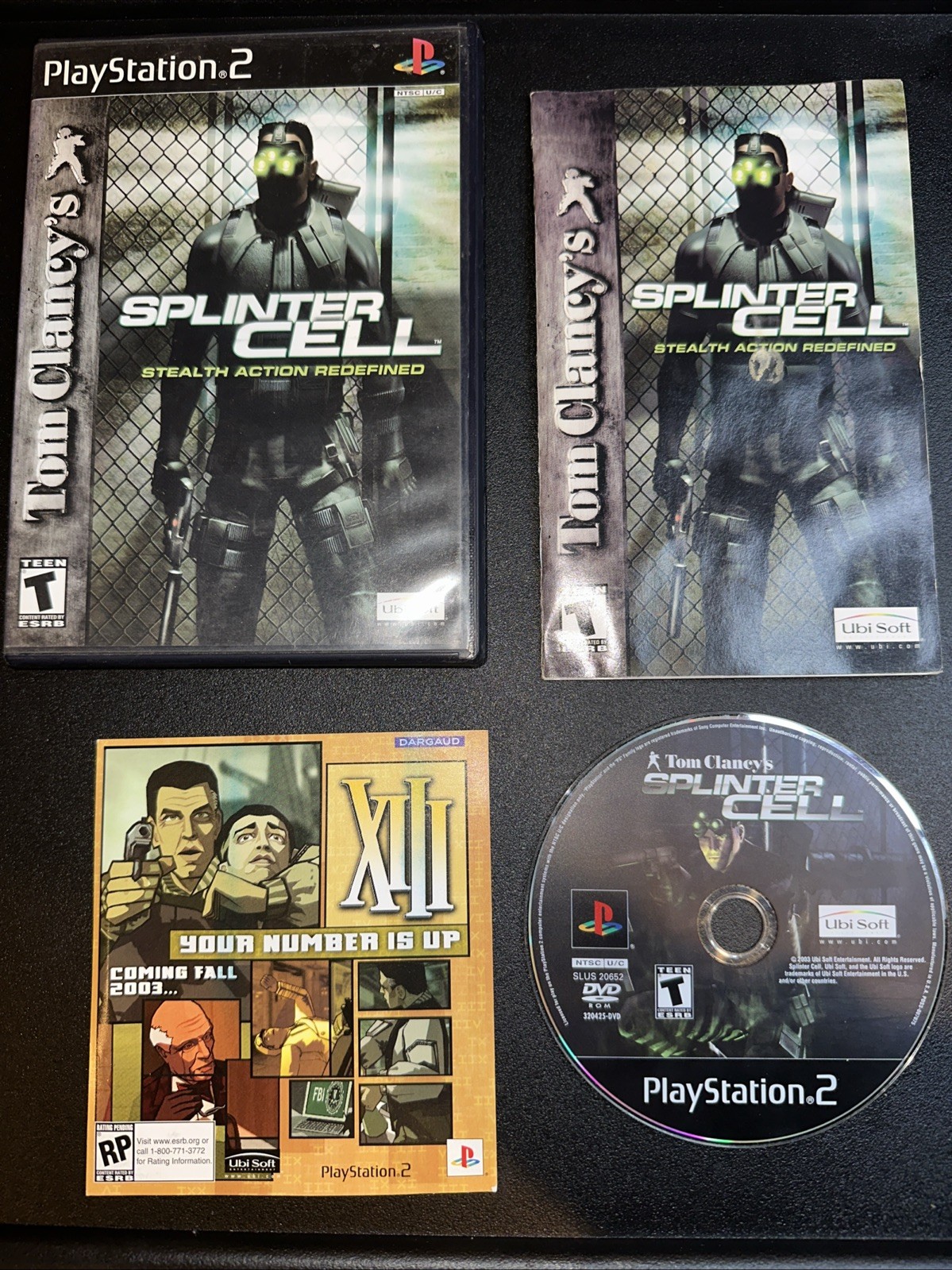 Splinter Cell – Sony PlayStation 2 PS2 Complete w/ Manual CIB – NOT TESTED