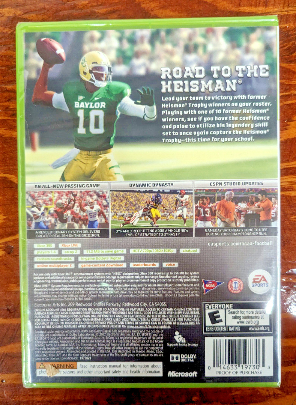 NCAA Football 13 Xbox 360 Factory Sealed Brand New (Microsoft Xbox 360, 2012)