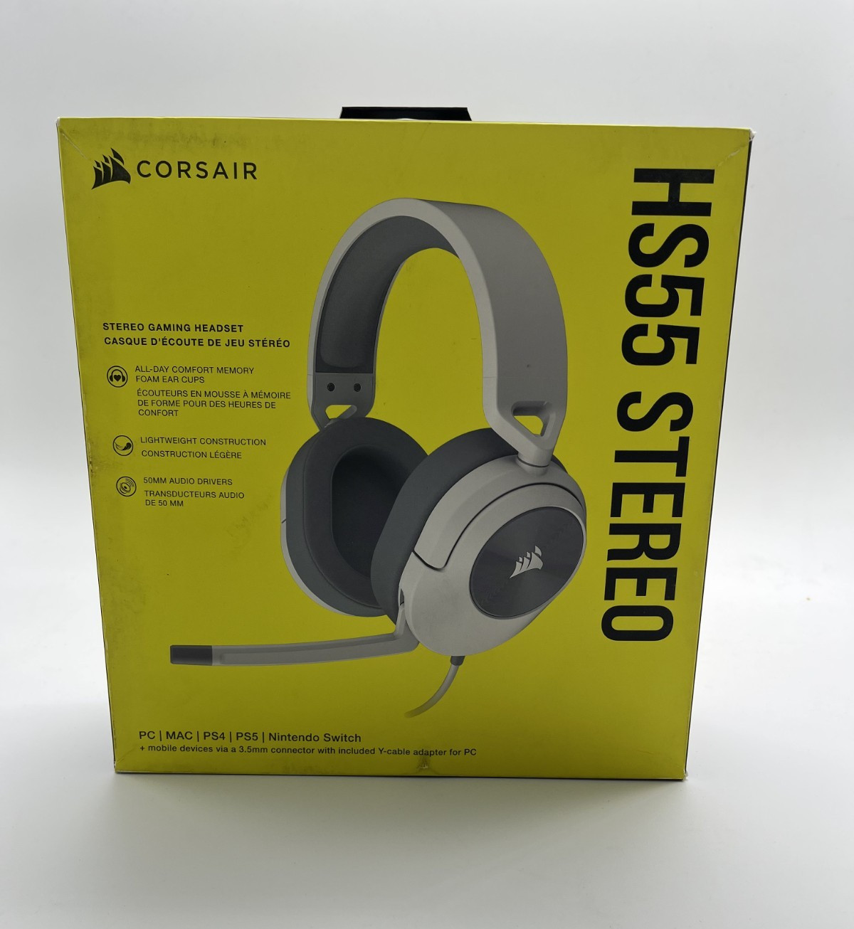 CORSAIR HS55 Stereo Gaming Wired Headset, Multi-Platform Compatible, NEW SEALED