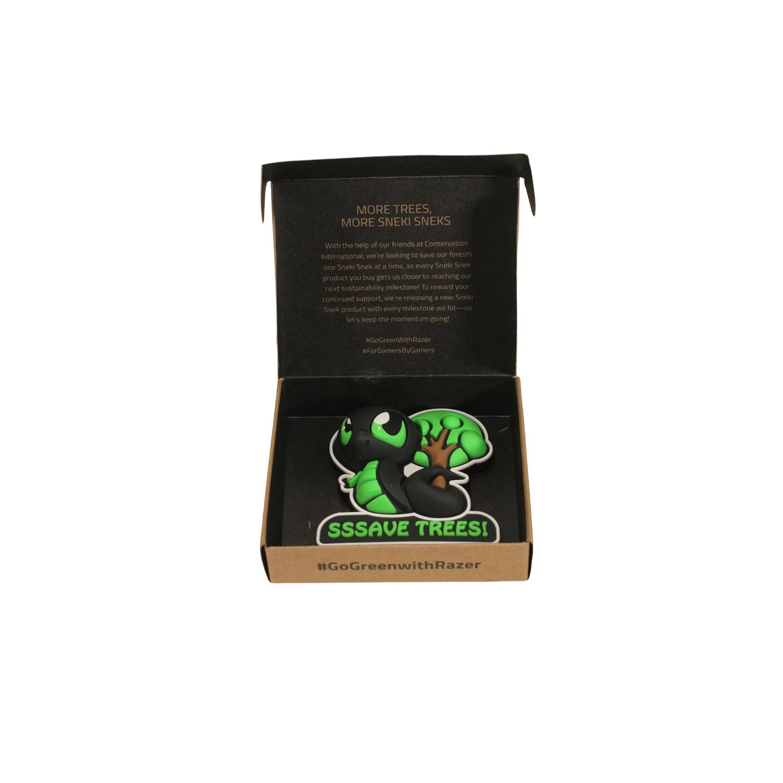 🐍 Razer Sneki Snek Fridge Magnet “SSSAVE TREES!” Design | RC81-03990700-R3M1
