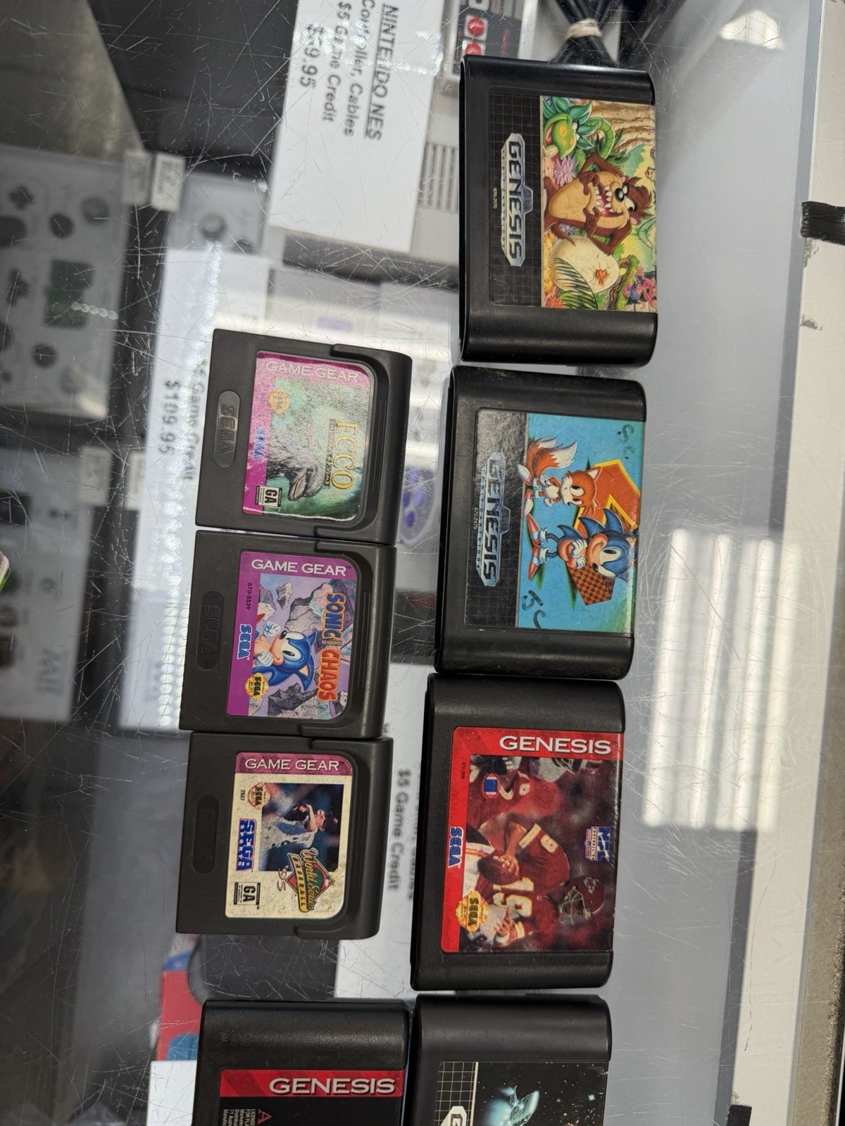 assorted game lot sega genesis master system game gear