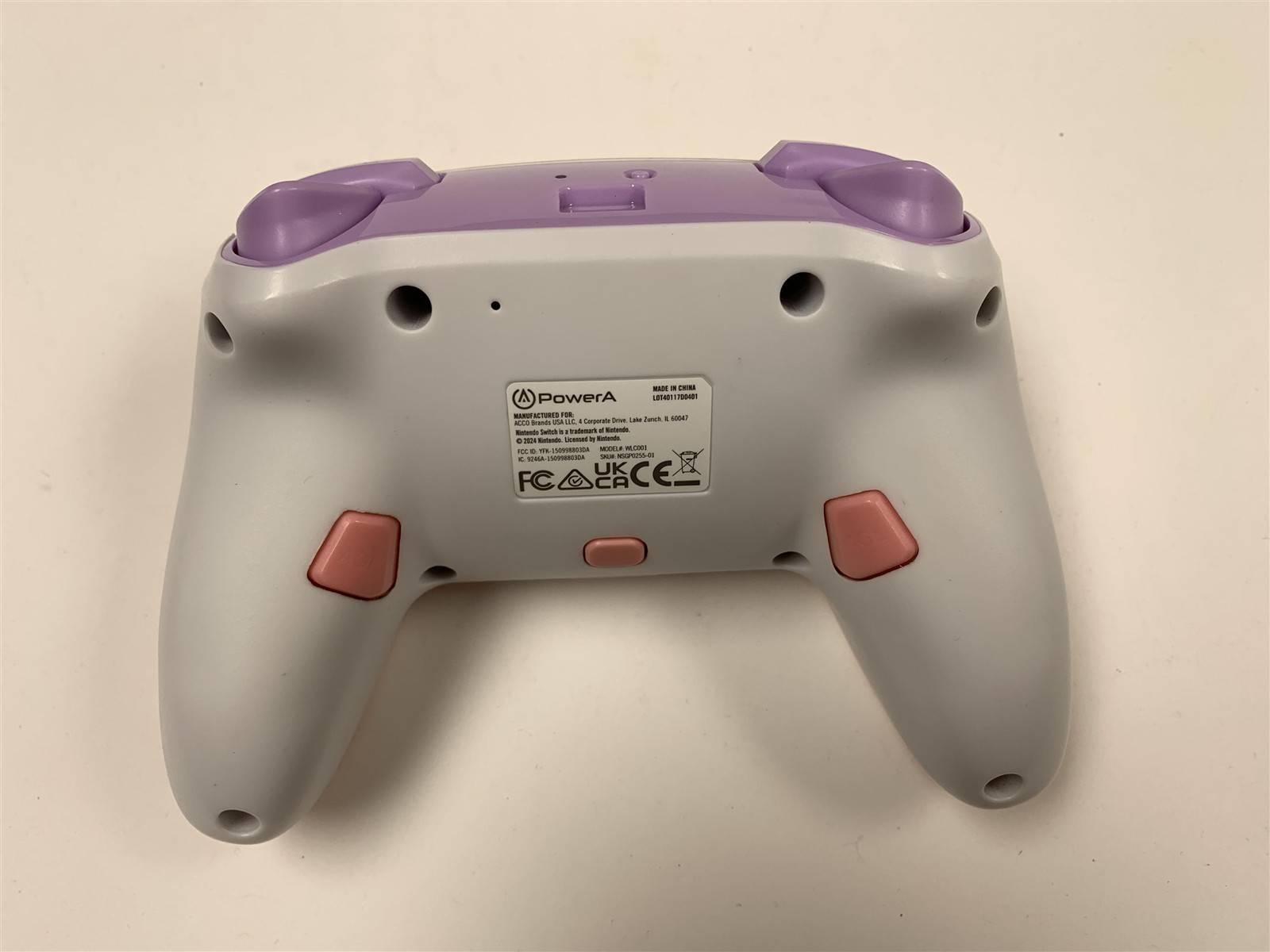 PowerA Enhanced Wireless Controller Nintendo Switch Princess Peach Pink Refurb