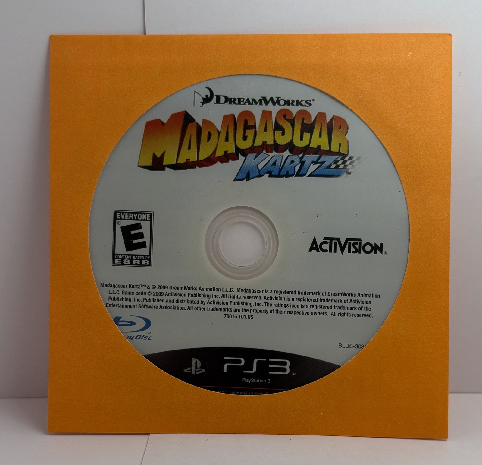 Madagascar Kartz (Sony PlayStation 3, PS3, 2009) Disc Only – Untested