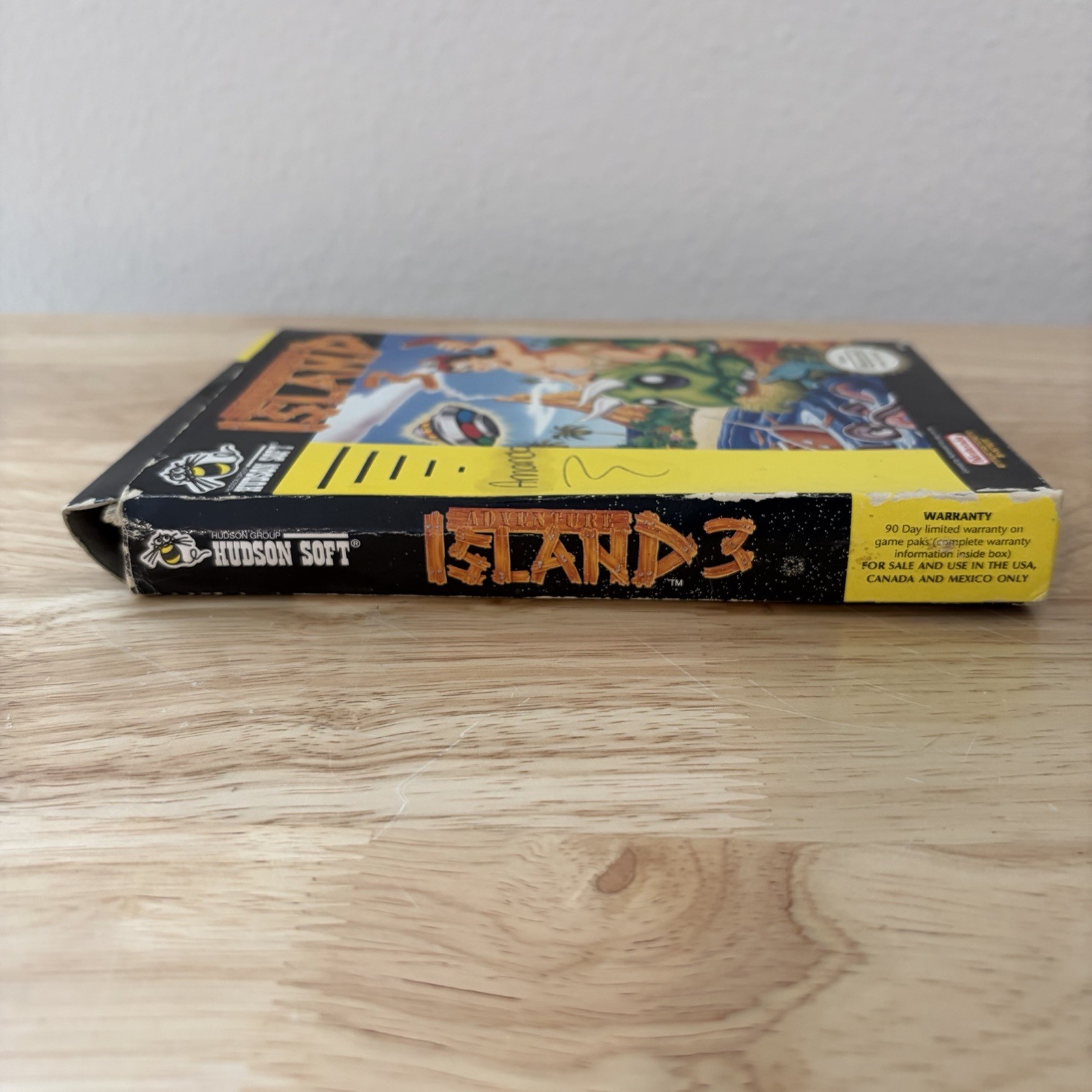 Adventure Island 3 In Box Nintendo NES Manual Missing Front Cover See Photos