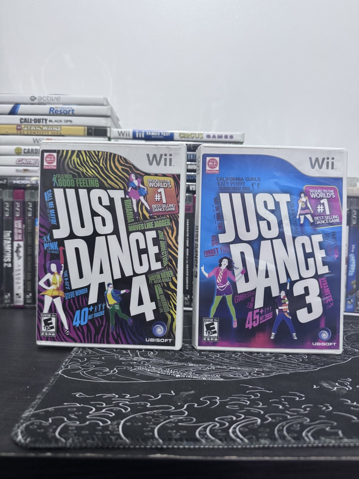 Just Dance 3 & 4 (Nintendo Wii, Video Game Lot) Complete With Manuals
