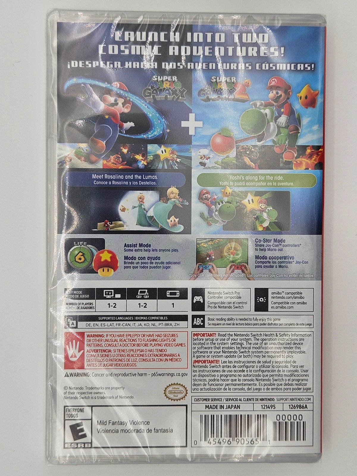 Super Mario Galaxy + Super Mario Galaxy 2 Nintendo Switch Sealed New USA