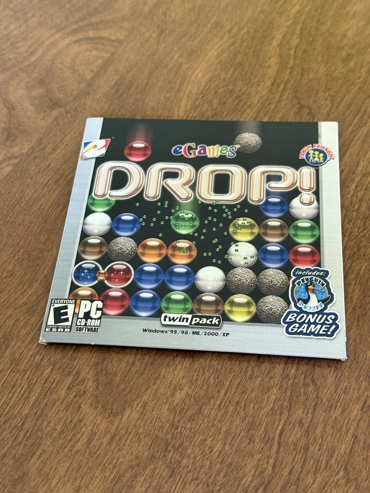 Drop eGames Twin Pack PC CD ROM Windows Penguin Puzzle Hyper Drop