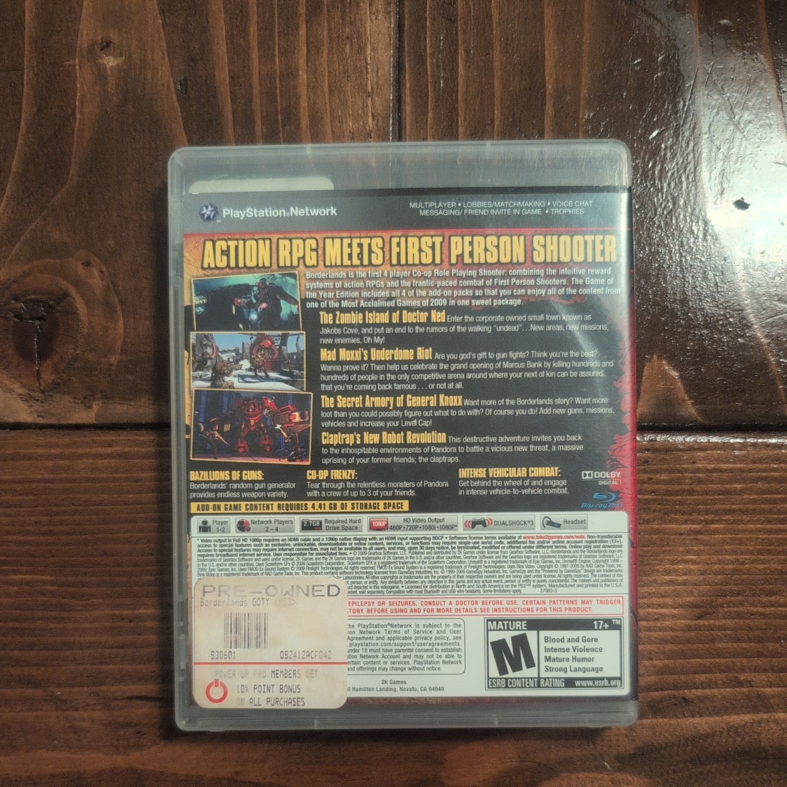 Borderlands — Game of the Year Edition PS3 SHIPS WITHIN 12 HOURS