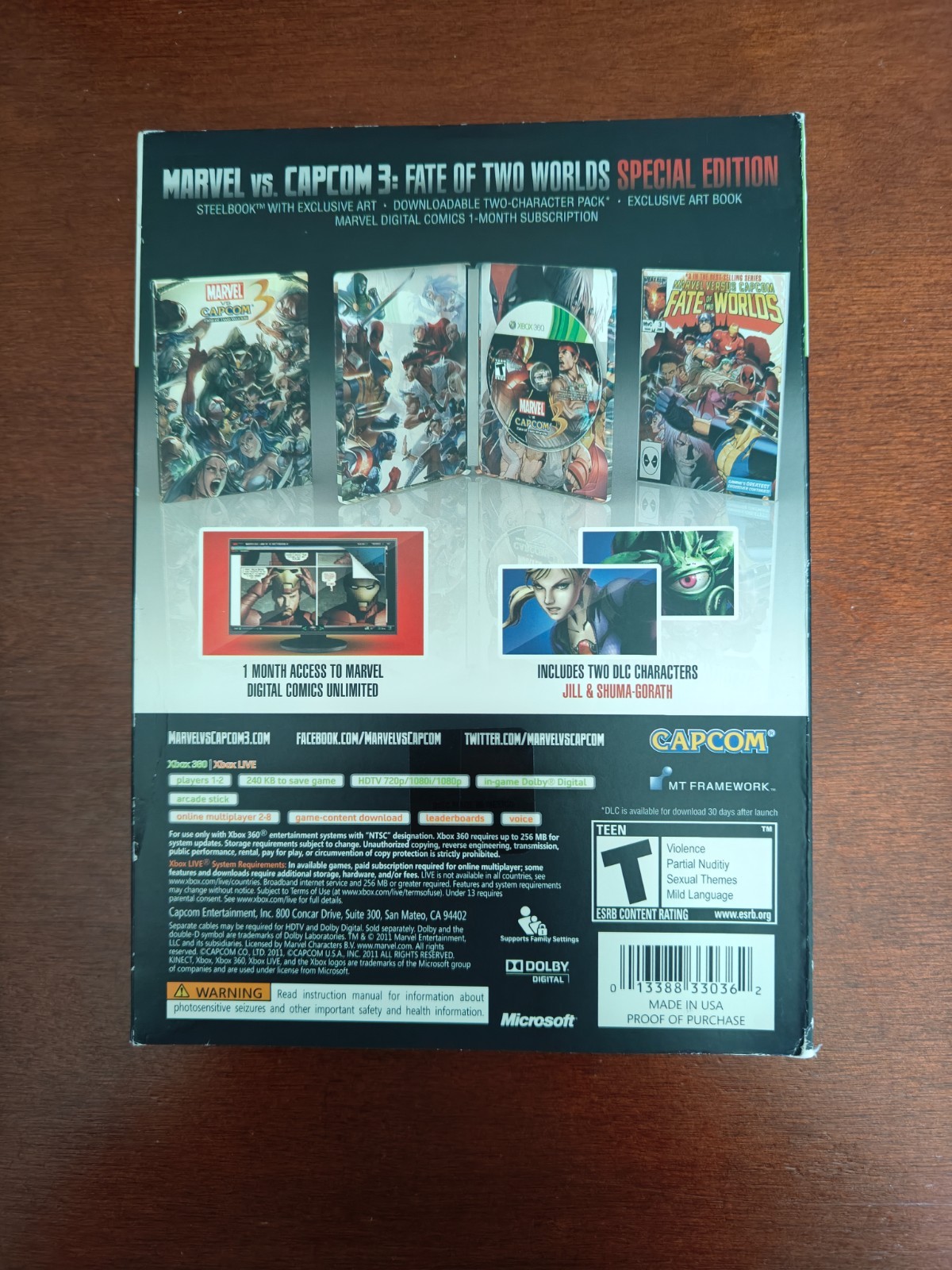 Marvel vs Capcom 3 Fate of Two Worlds Special Edition (Microsoft Xbox 360)