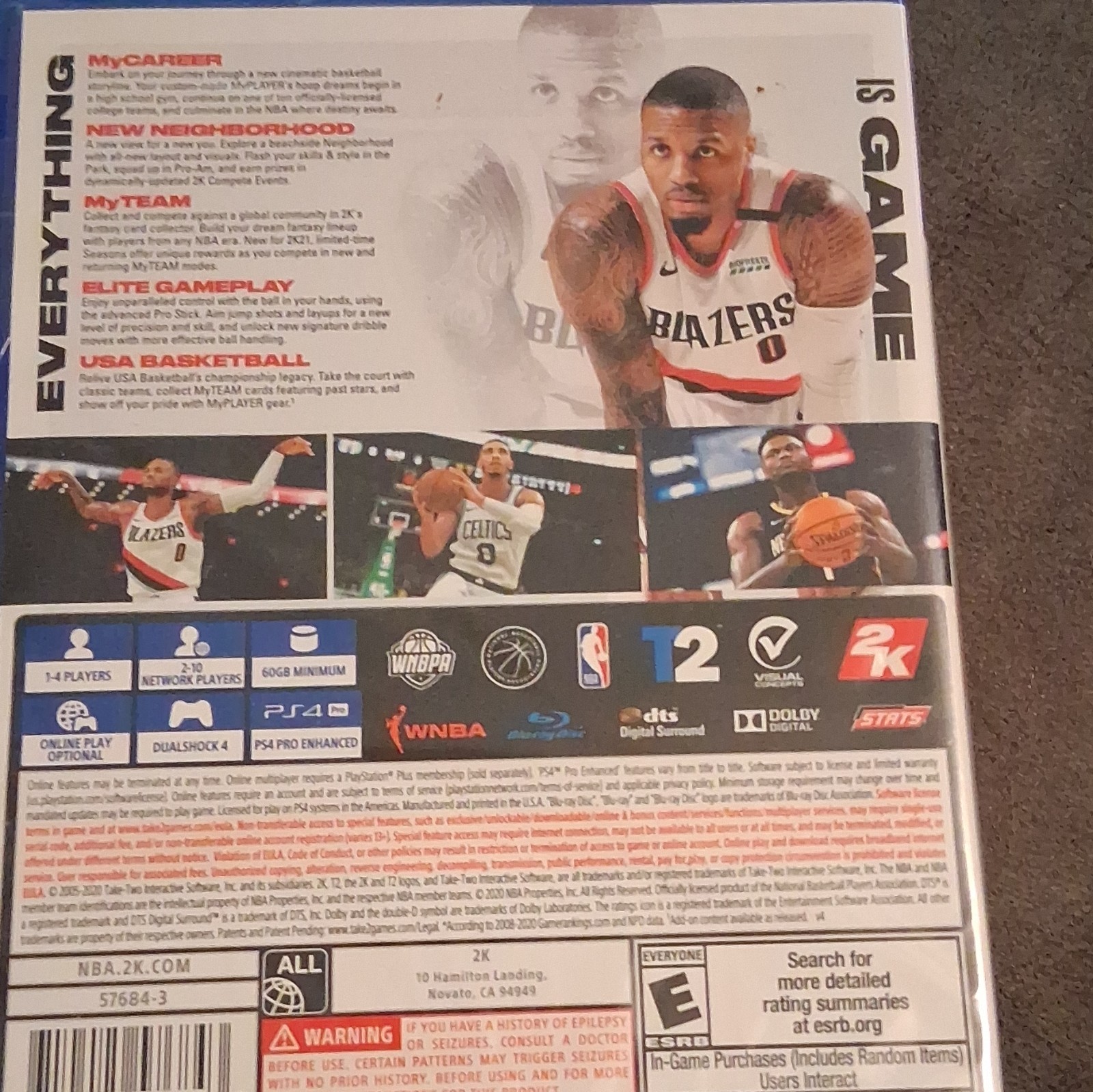 2K NBA 2K21 – Sony PlayStation 4 Sports Basketball Multiplayer E 2021