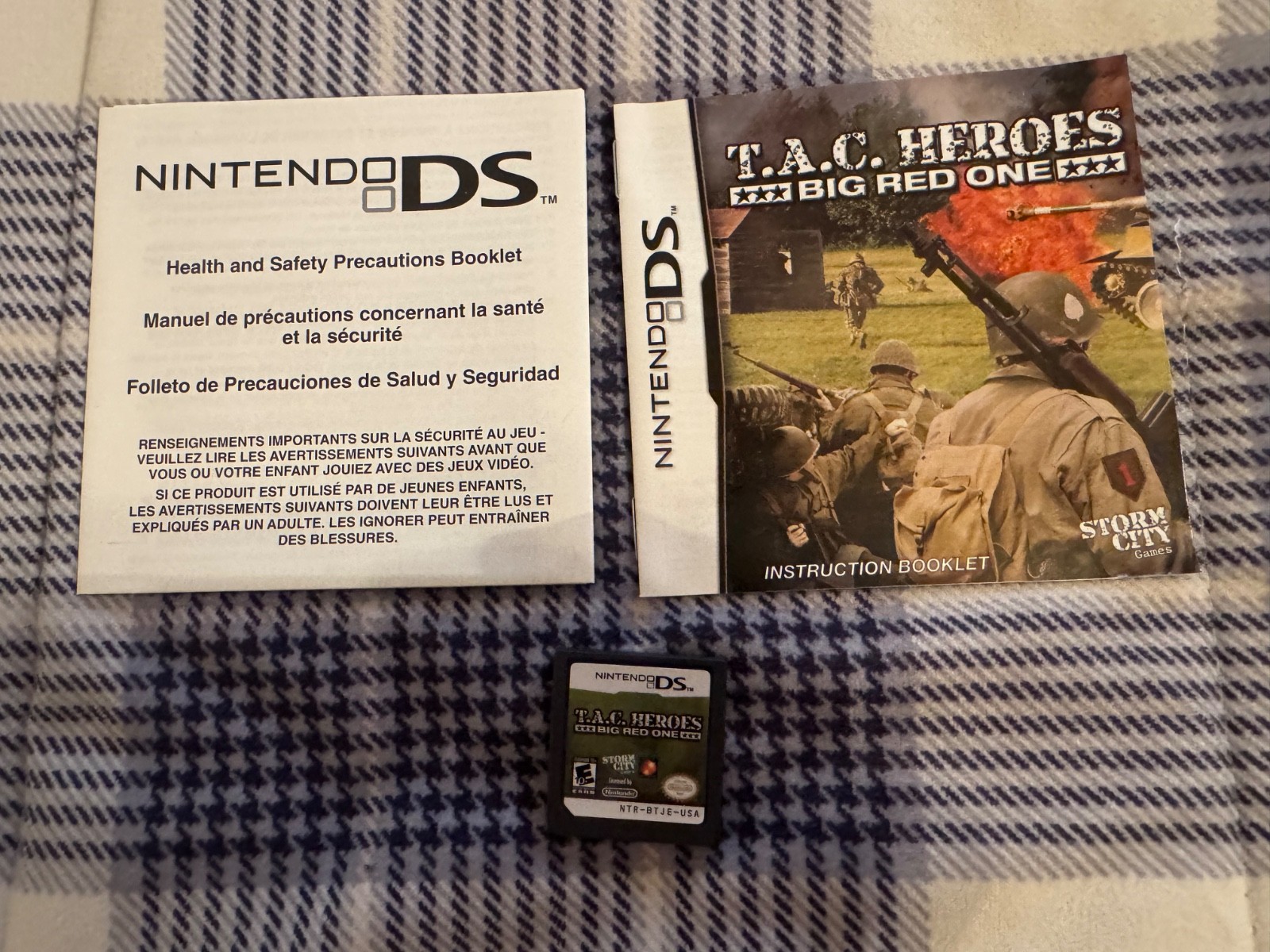 T.A.C. Heroes Big Red One Nintendo DS, Complete, 2009, Storm City, Tested, Used