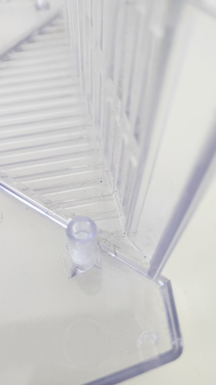 Original Xbox Clear Plastic Ghost Case Lid Upper Shell Read