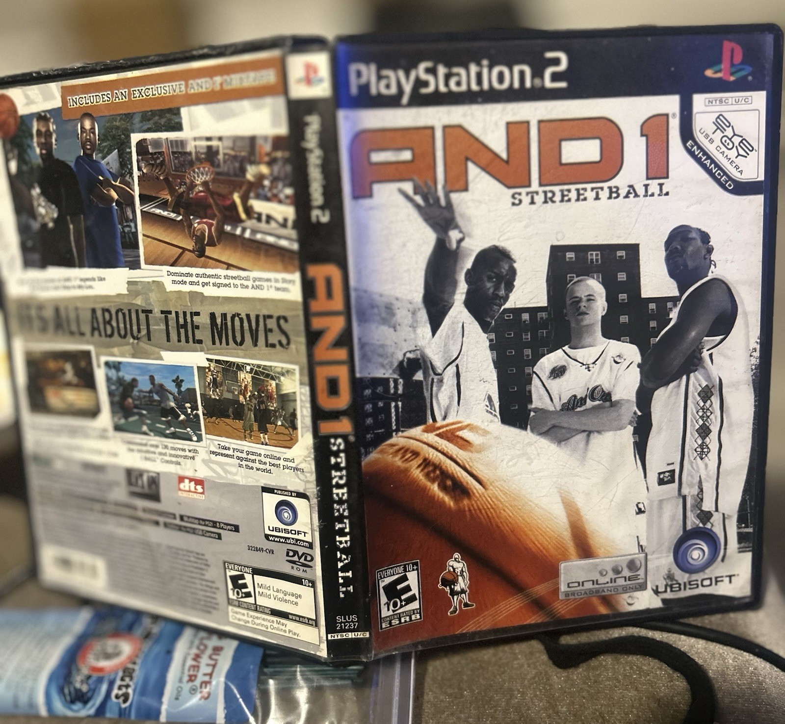 Ubisoft AND 1 Streetball (PS2) Basketball Sports E10+ NTSC-U/C Online Play