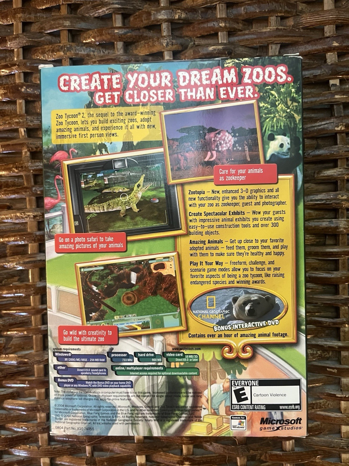 Zoo Tycoon 2 Complete With Manual PC Game 2004 CD ROM Microsoft Windows