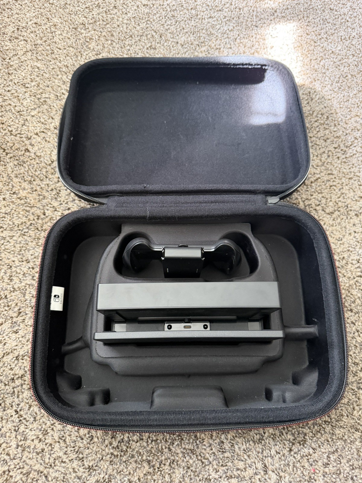 Nintendo Switch Carrying Case + Docking Station + Joy Con Comfort Grip No Cords