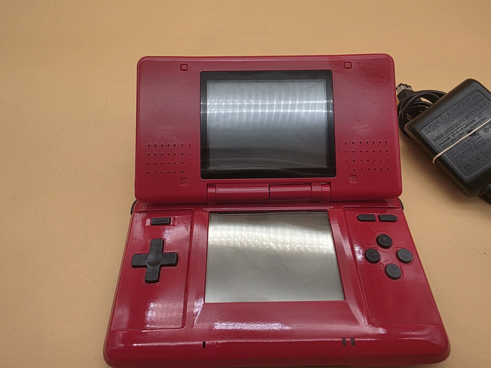 Nintendo DS Fat/Original NTR-001 Red – Tested With Charger Has Some Wear