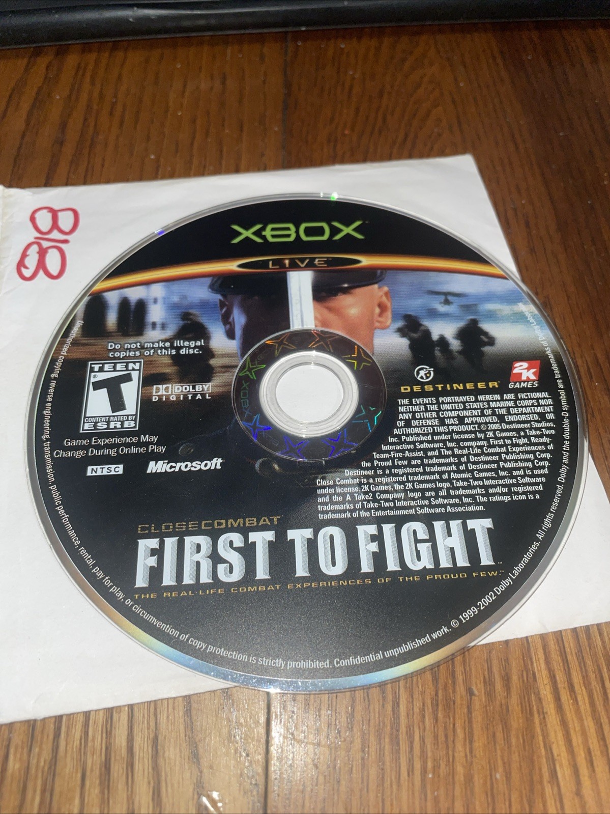Close Combat: First to Fight (Game Only) Microsoft Xbox Fast Shipping