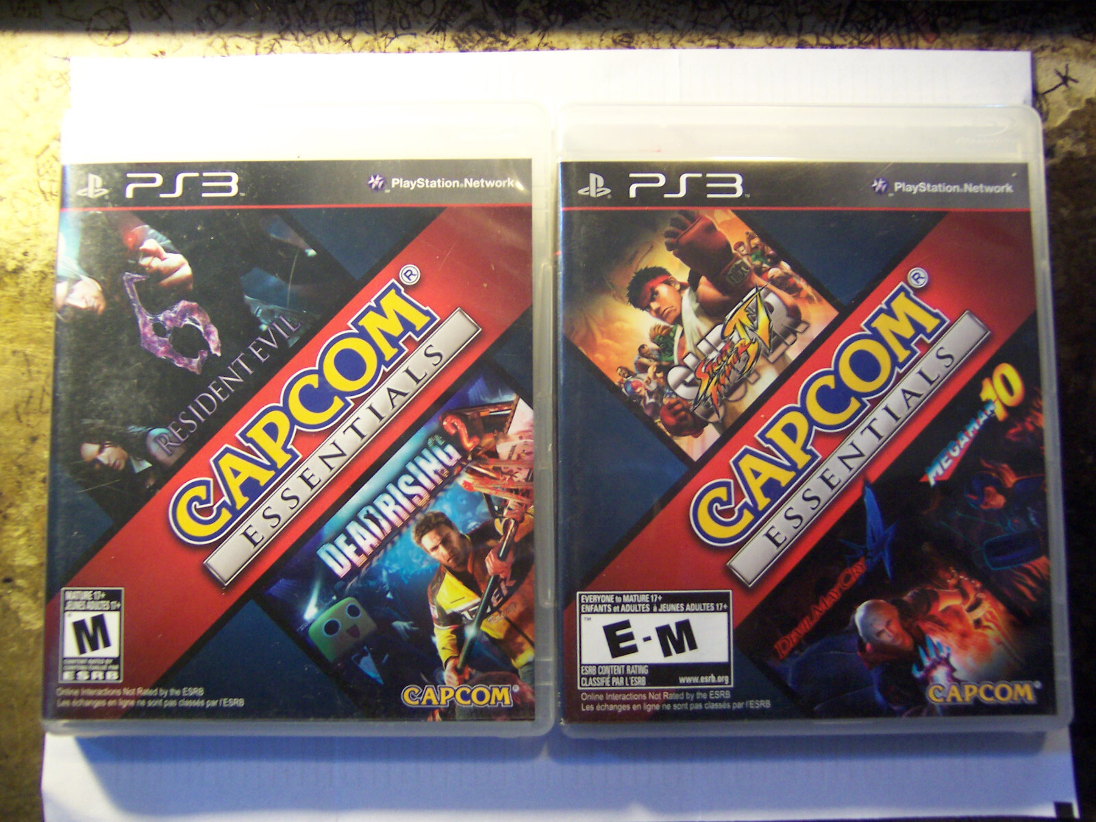 Capcom Essentials–PS 3–5 Games–4 Discs + Code For A 5th–EXCELLENT CONDITION