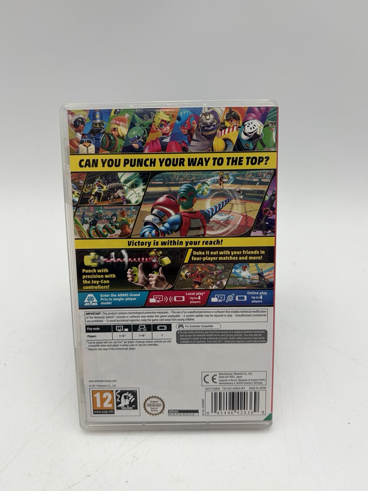 Nintendo ARMS Nintendo Switch PAL PEGI 12 Fighting Multiplayer