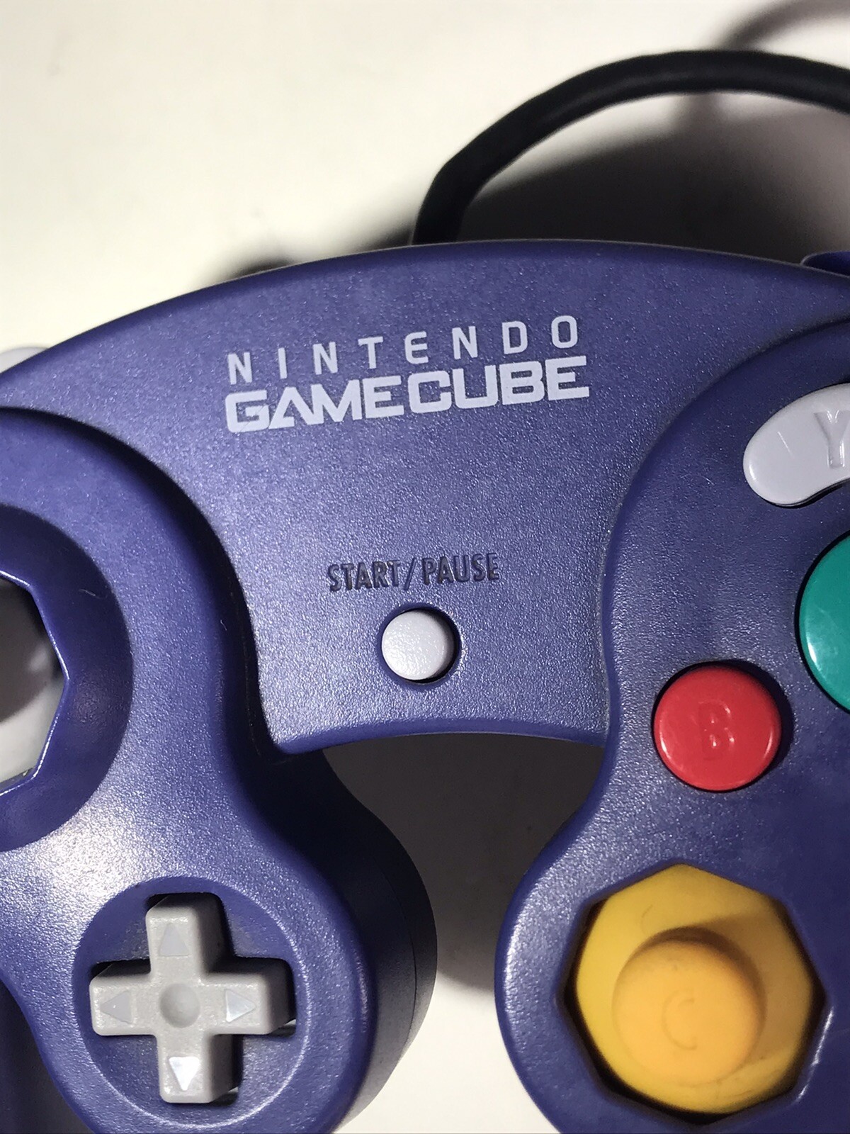 Official Nintendo GameCube Purple Indigo Controller DOL-003 OEM tested working