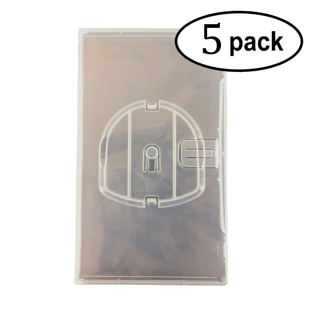 5 NEW OEM Replacement Original Clear PSP / UMD Game Cases W/ Sleeve for Covers