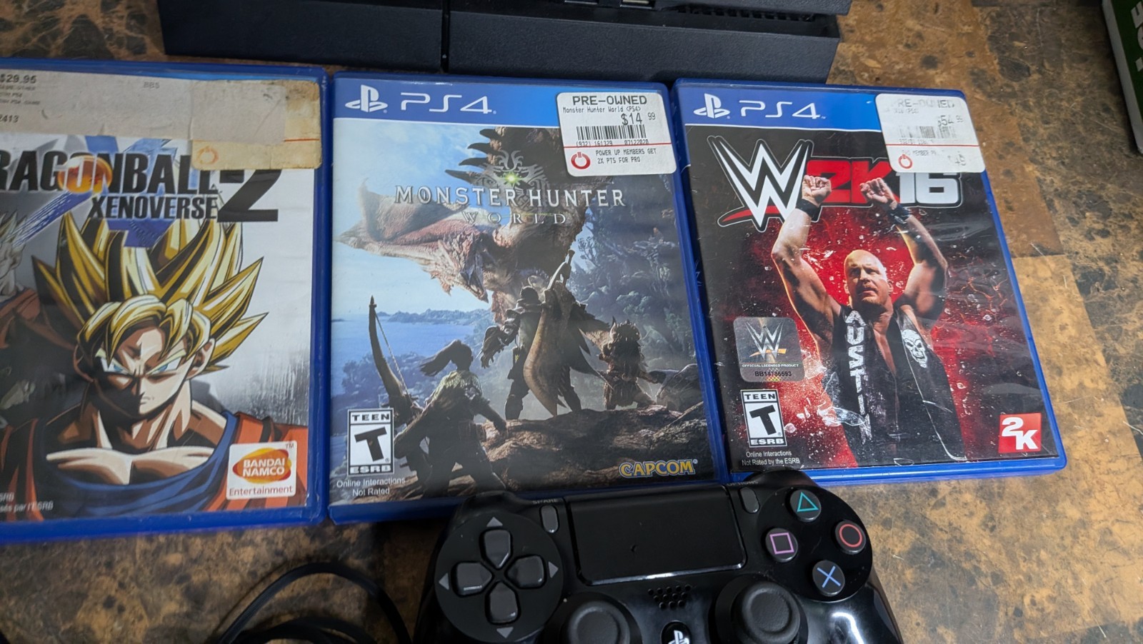 PS4 Console Bundle PlayStation 4 500GB – OEM Controller 3 GAMES – TESTED