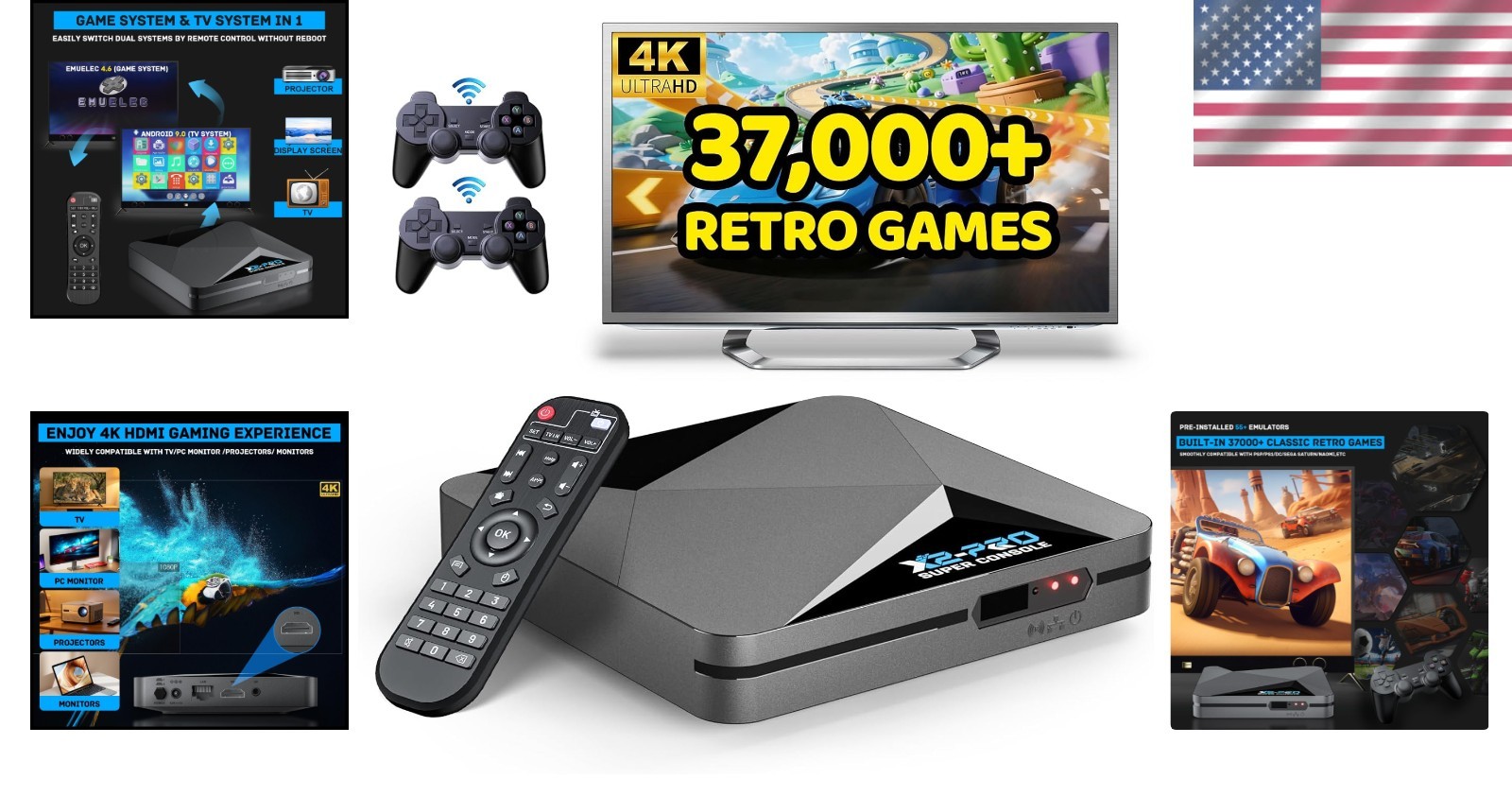 Experience 4K Retro Gaming with Super Console X2 PRO – Android 9.0 & EmuELEC 4.6