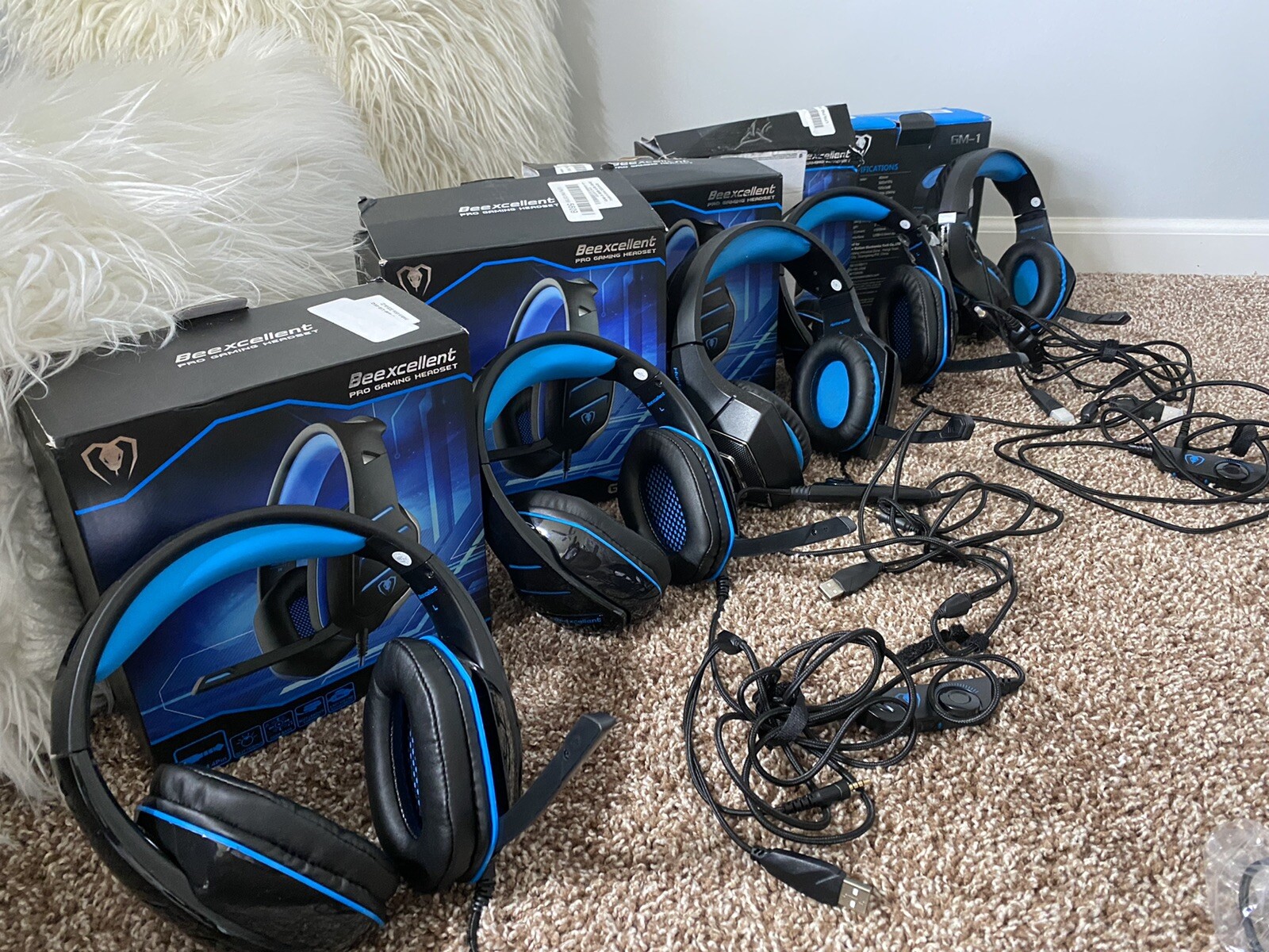 Beexcellent GM-3 Gaming Headset with Surround Sound & Noise-Isolation Microphone