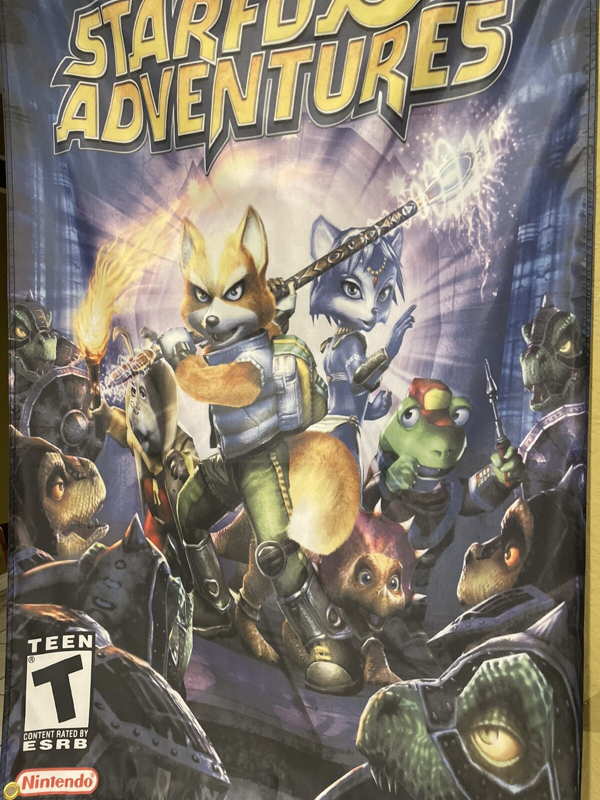 Starfox Adventures 5ft Flag Nintendo Gamecube 2002 Banner Poster
