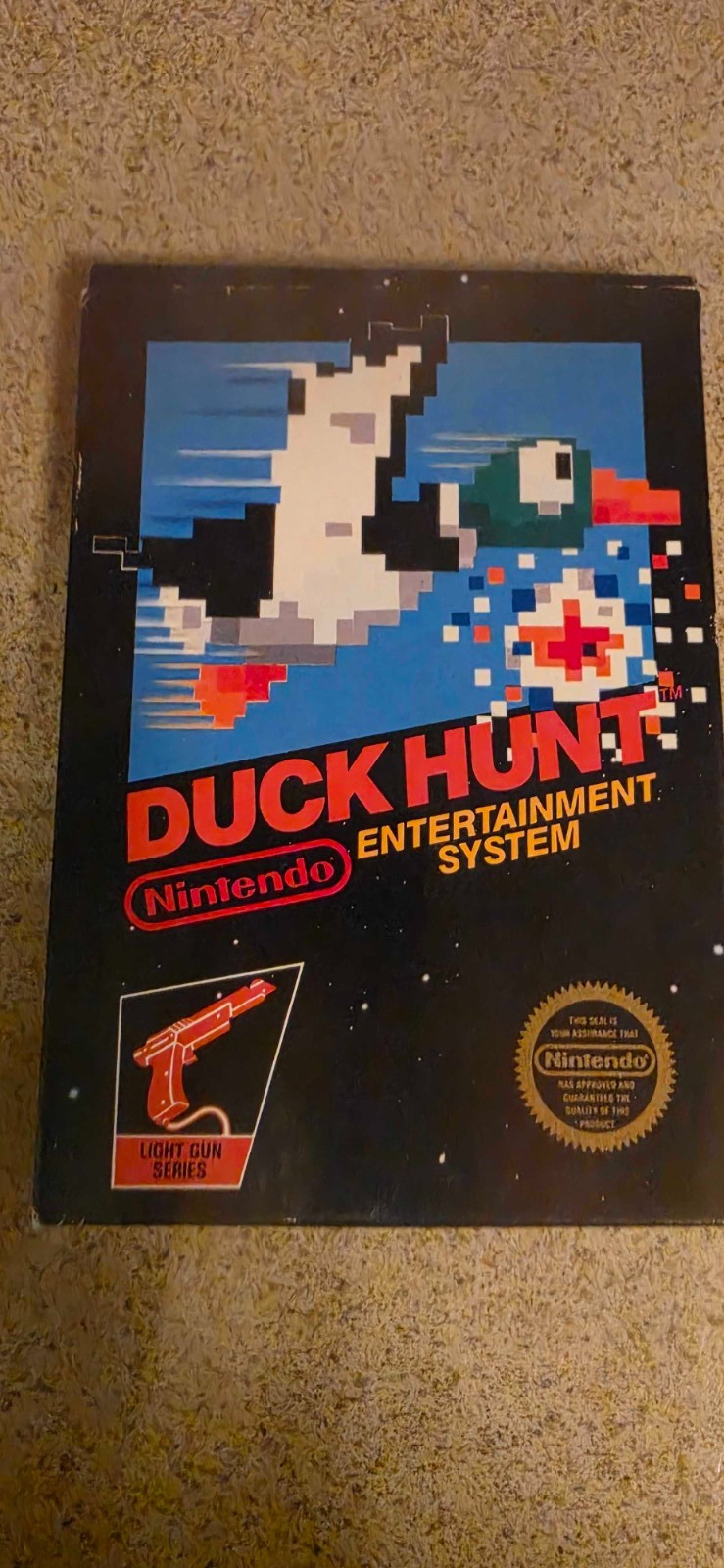 Duck Hunt NES Complete CIB Hangtab Box 5 Screw Early Variant Tested Clean