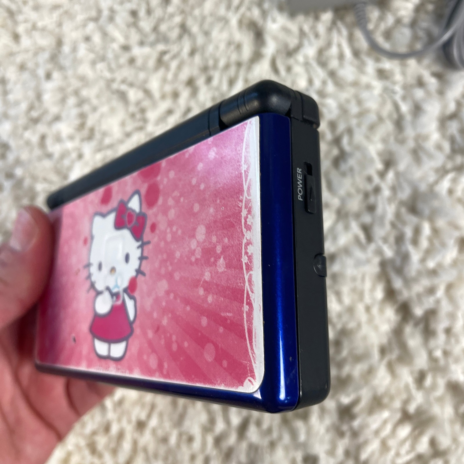 Nintendo DS Lite Cobalt Blue Black Handheld Console System USG-001 Tested