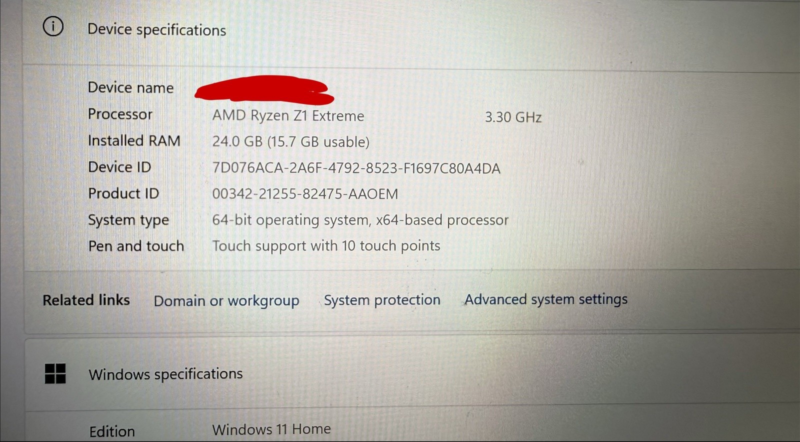 ASUS ROG Ally X (RC72LA) 7” 120 HZ FHD IPS AMD Ryzen Z1 Extreme 24GB RAM 1TB SSD