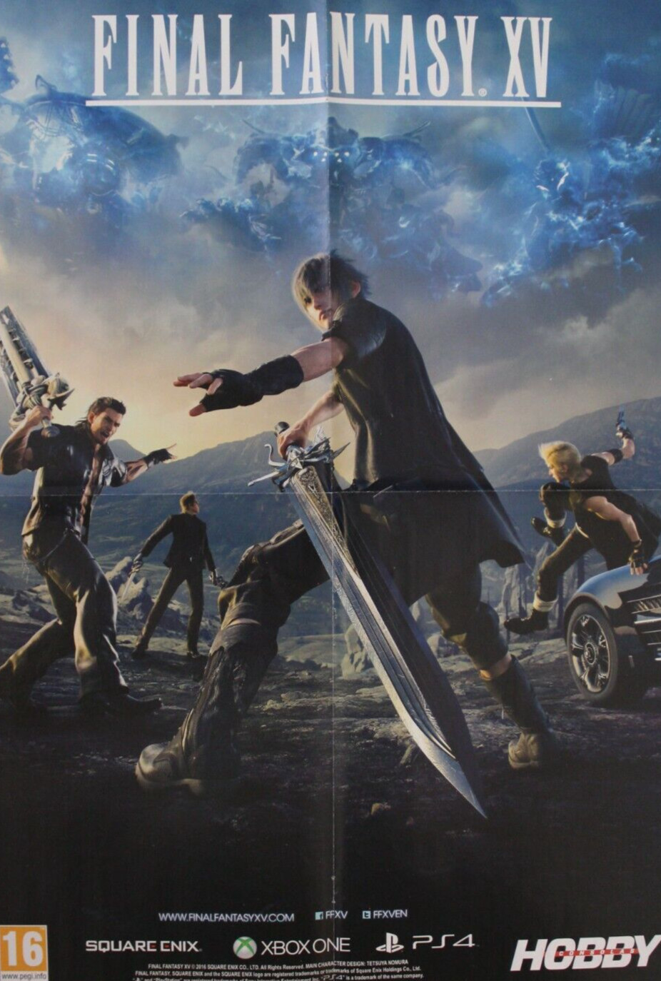 2016 FINAL FANTASY XV + GEARS OF WAR 4 Double-Sided Poster 21.25″ x 15″ Spain