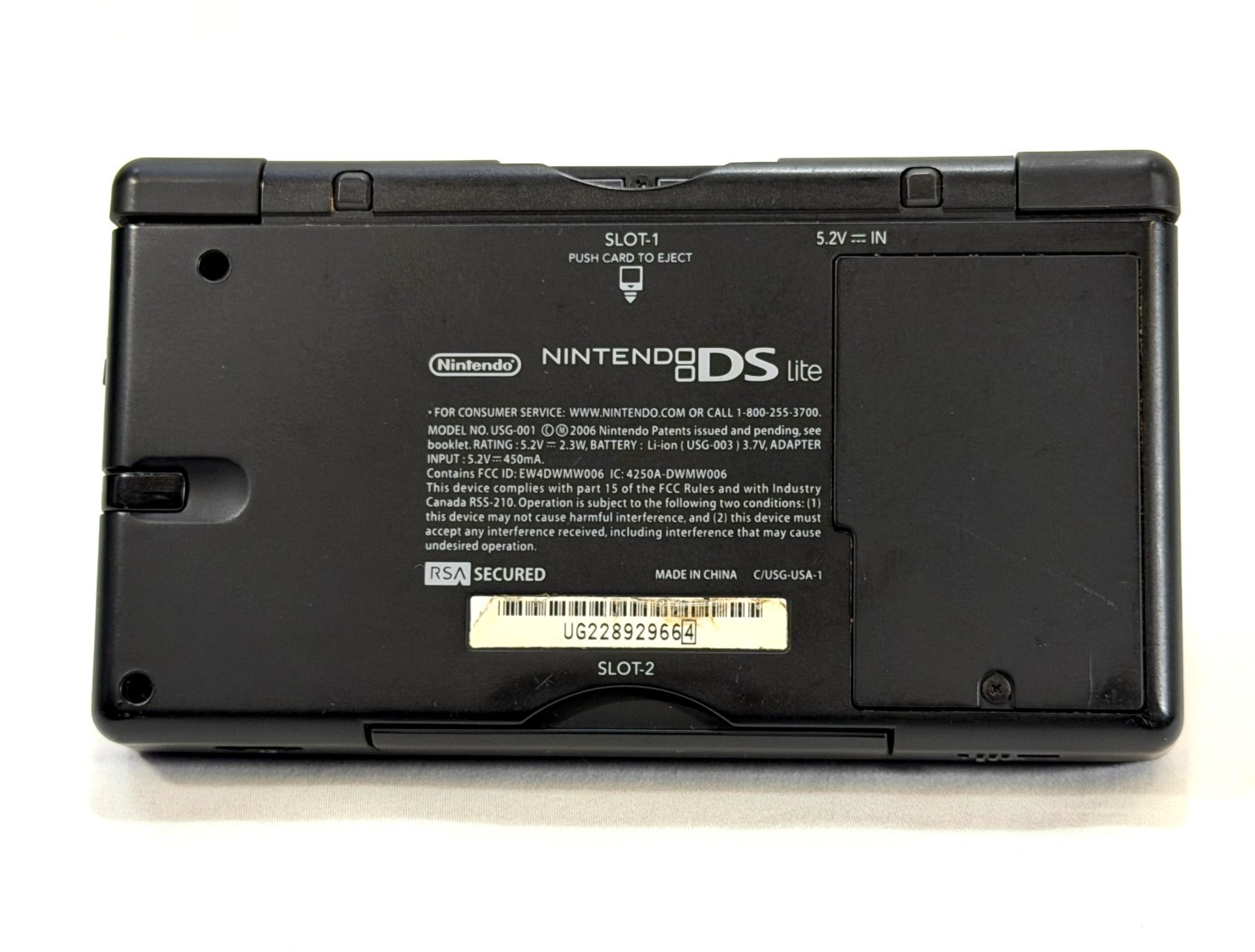 Nintendo DS Lite Handheld System Cobalt/Black USG-001 CIB *Complete in Box*