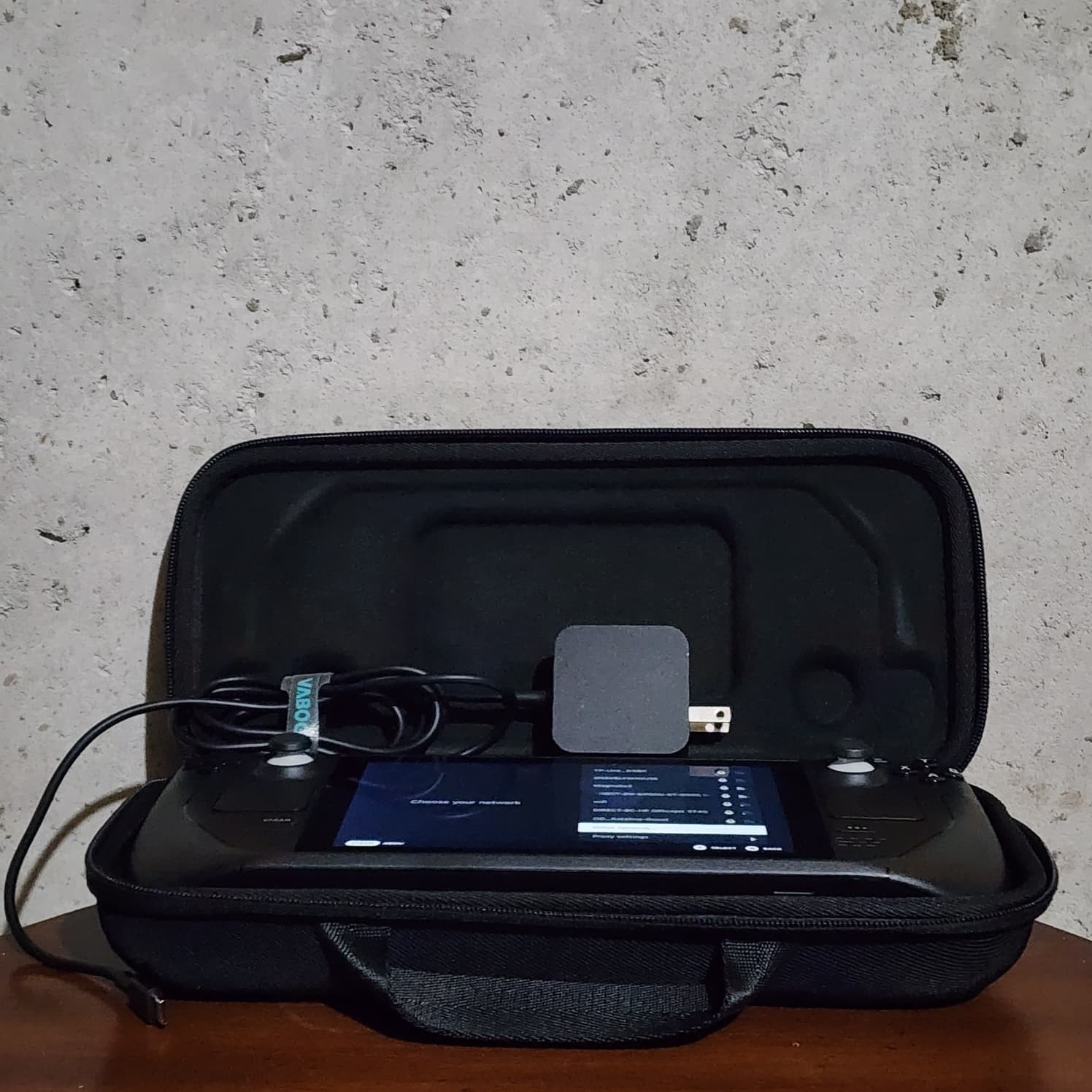 Valve Steam Deck 256GB LCD Bundle Handheld System Black w Charger & Case
