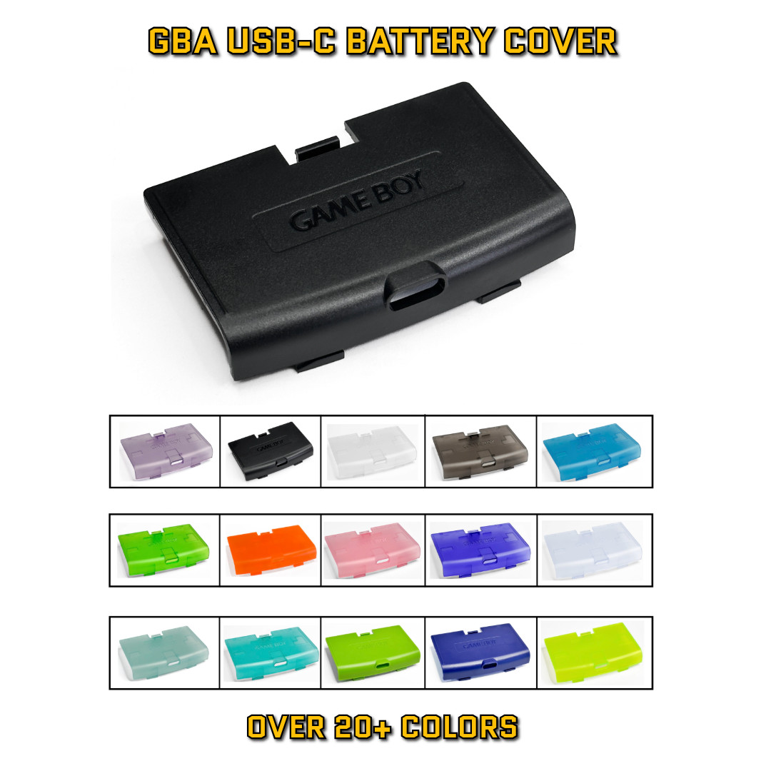 Game Boy Advance GBA USB-C Battery Cover – Pick your color!