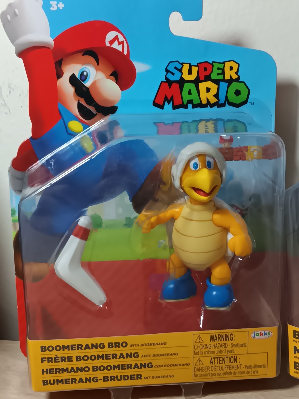 *FREE SHIP* 4″ BOOMERANG BRO + MARIO Super Mario World of Nintendo Jakks