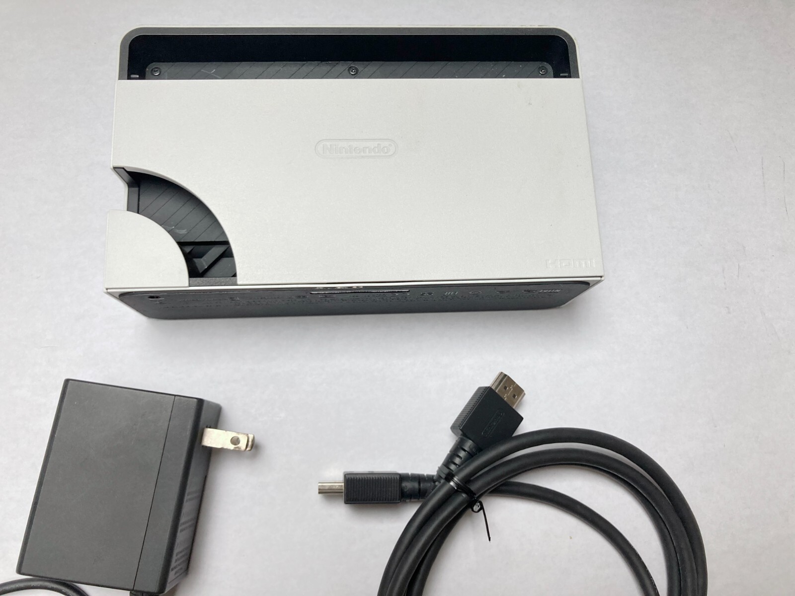 Genuine Nintendo Switch OLED White Dock Set with AC Adapter and HDMI Cable