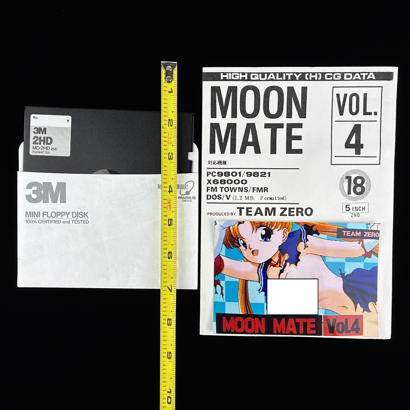 MOON MATE VOL. 4 Sailor Moon 5″ PC-98 X68000 Doujin CG Collection Artbook Japan