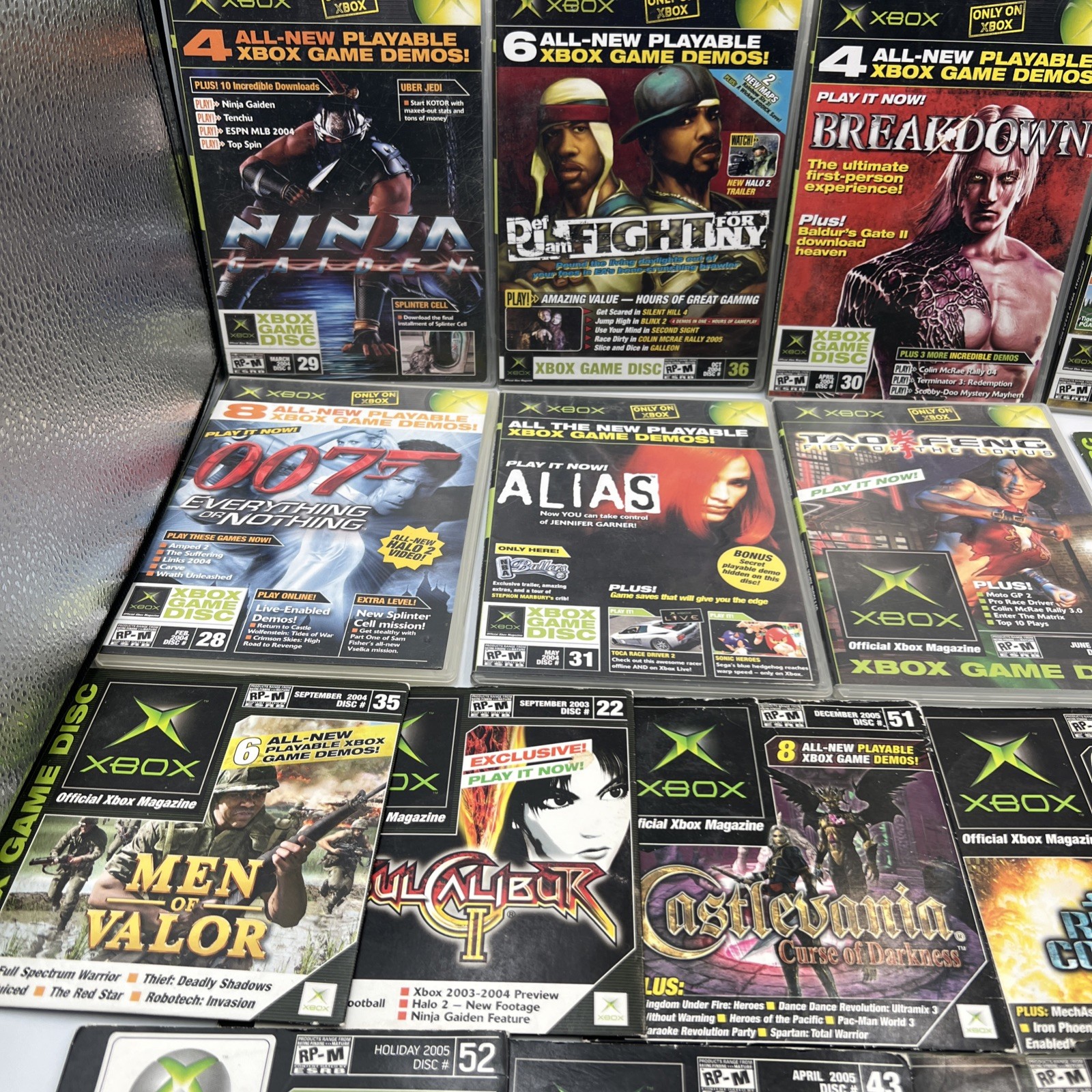 Official Xbox Magazine Demo Disc Lot Of 18 (Original Xbox, Xbox 360)