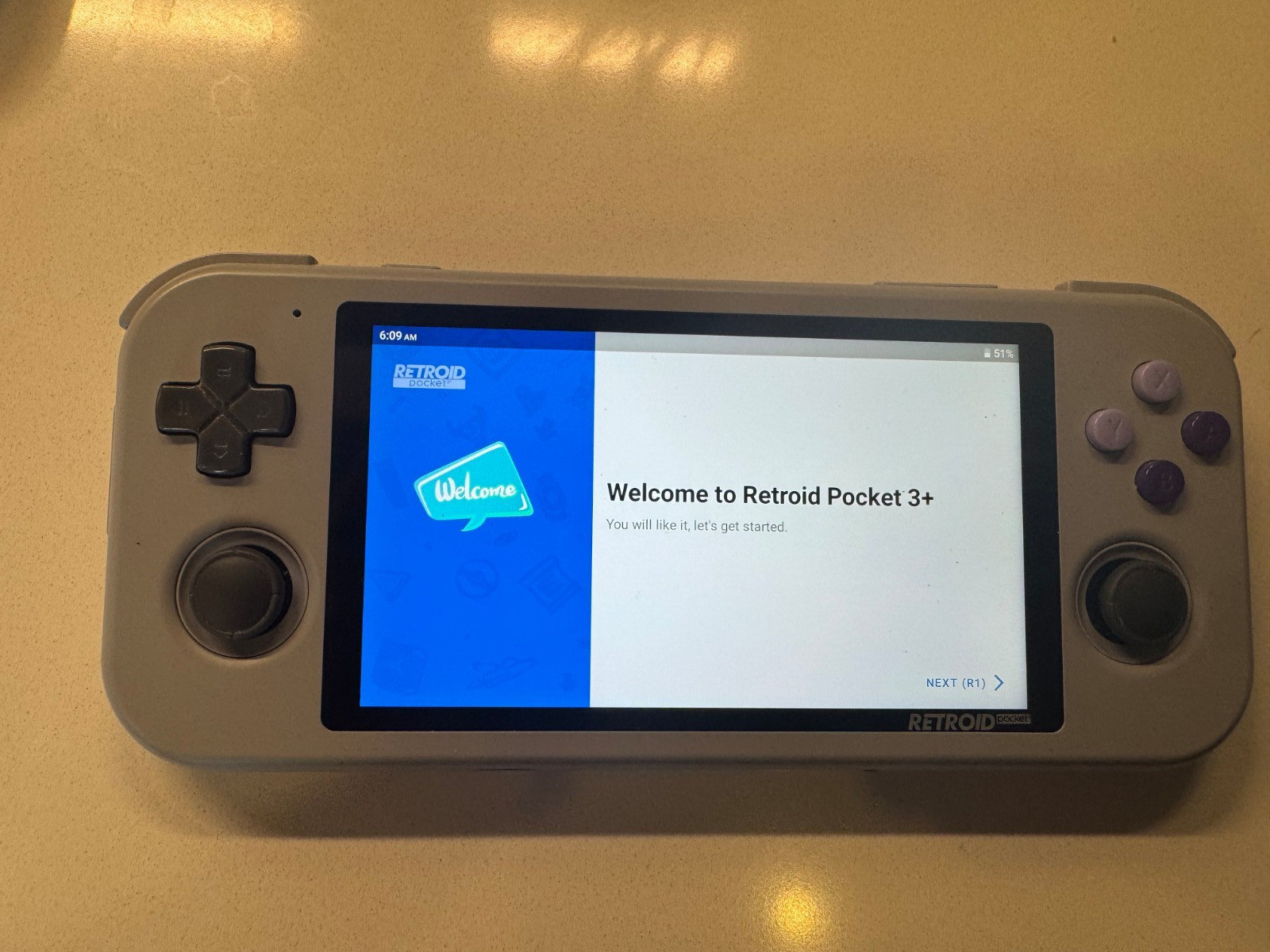 Retroid Pocket 3 plus w/ Official Grip, two different cases, extras (Very Good)