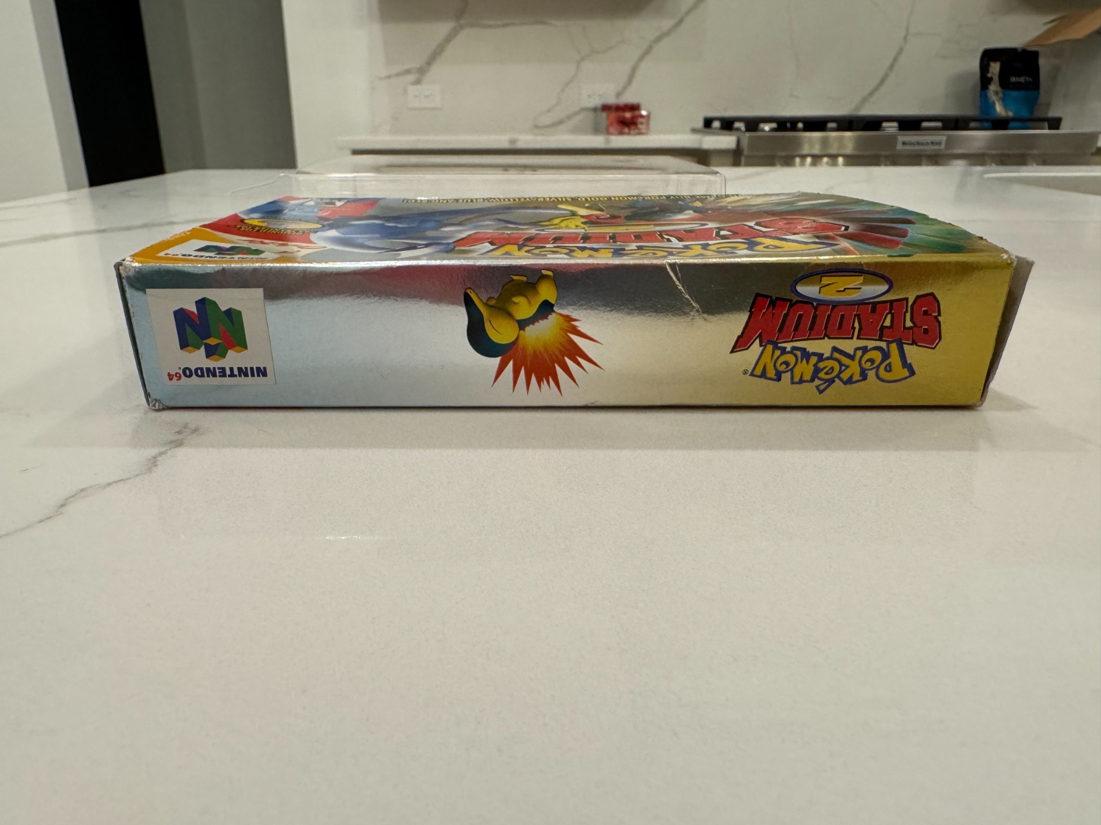 Pokemon Stadium 2 Box & Manual – very good condition with protective covers