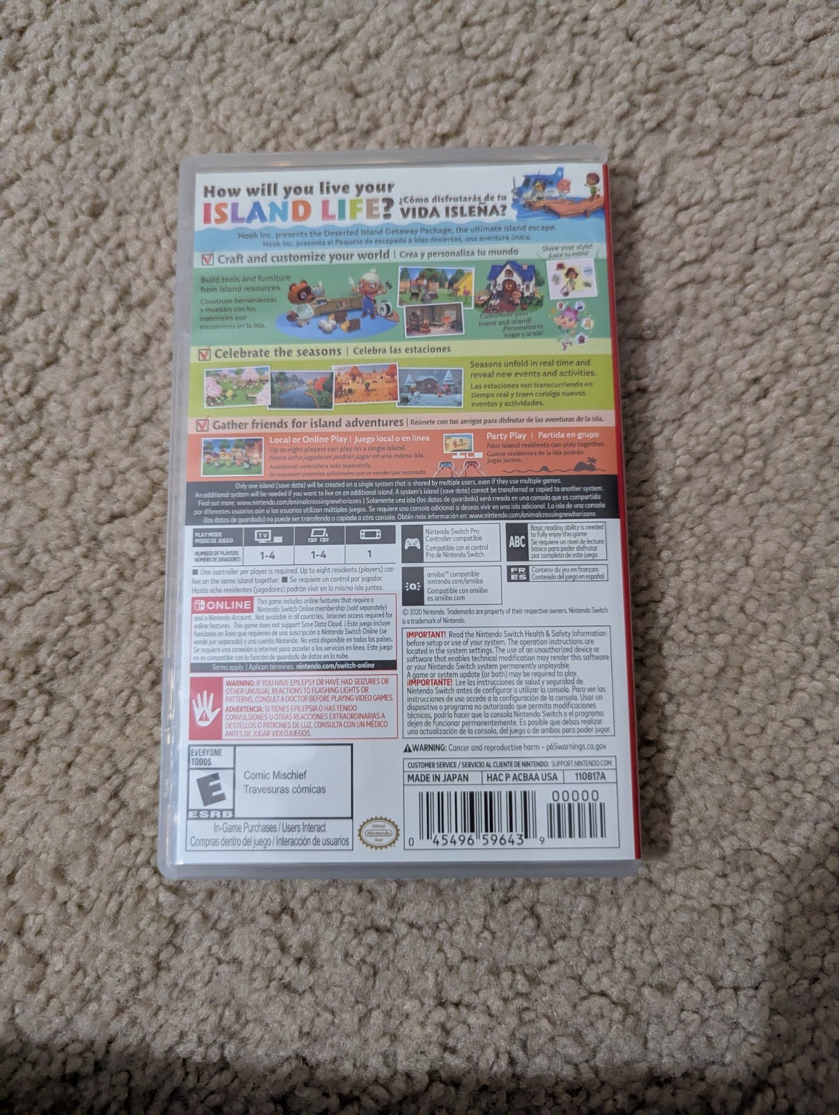 Nintendo Animal Crossing: New Horizons Life Simulation Multiplayer
