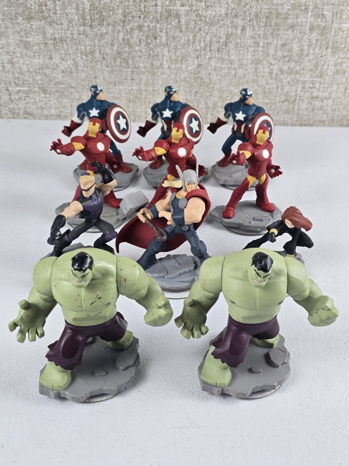 Lot Of 11 Figures Disney Infinity 2.0 Marvel Super Heroes Hulk Thor Iron Man