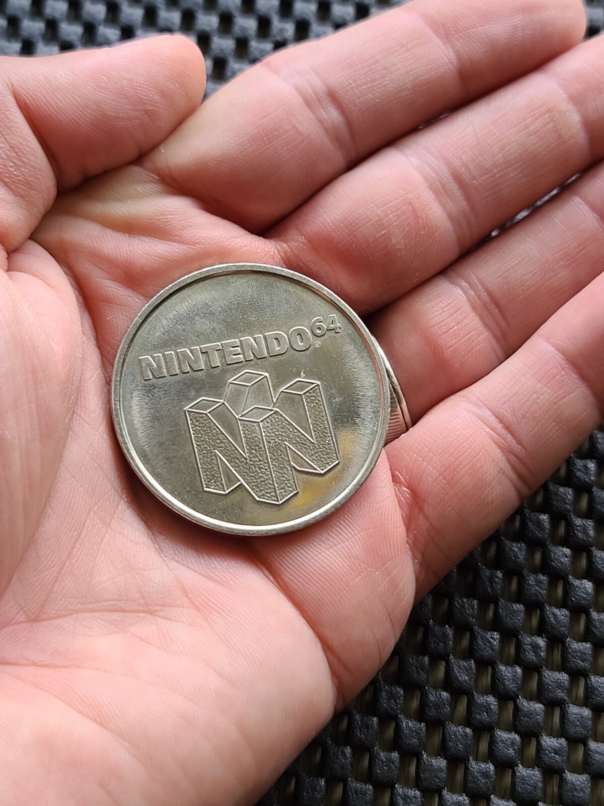 Nintendo Employee Power 100 PROTOTYPE Mario Coin Medal Rare Promo N64 SNES GBA
