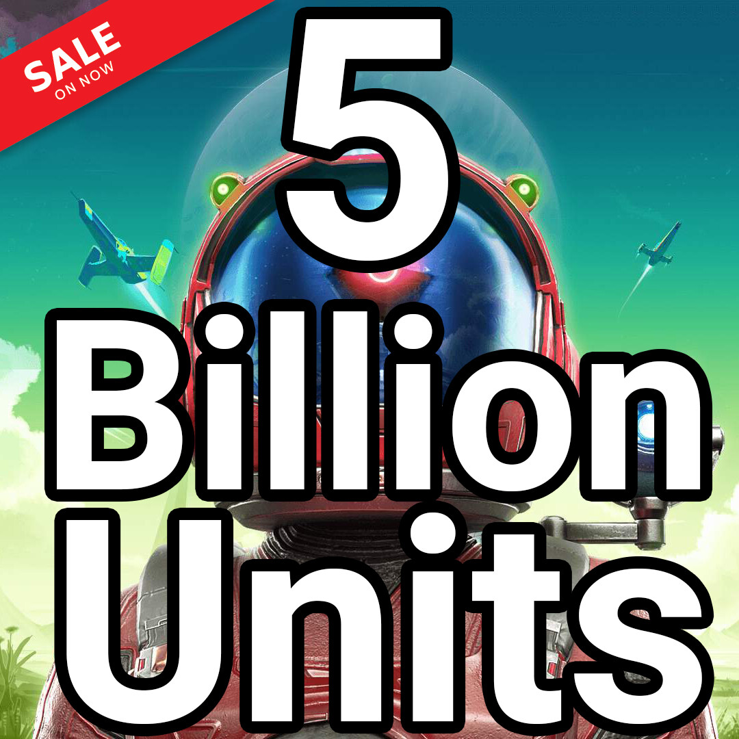 No Mans Sky 5 Billion Units – PC, Steam, XBOX,PS4 & PS5