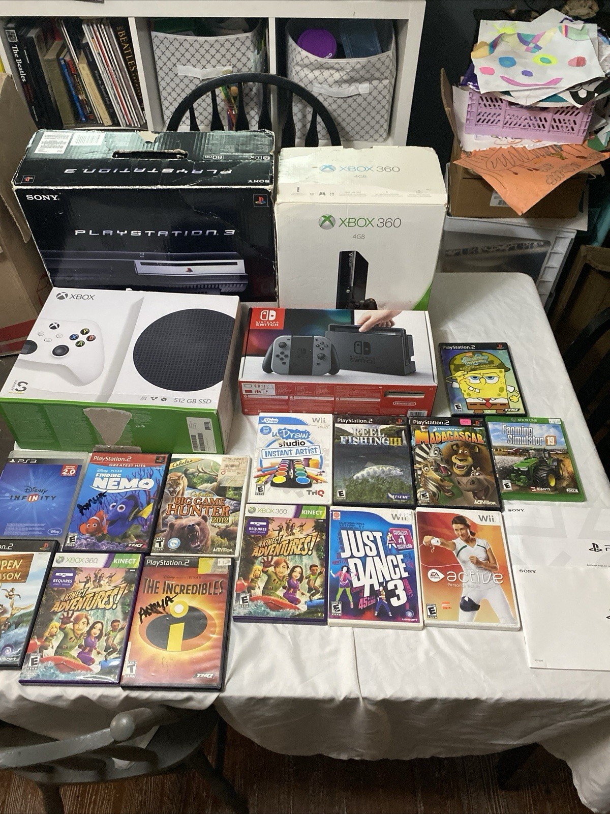 Console Box Video Game Box And Manual Lot Only No Games Or Systems